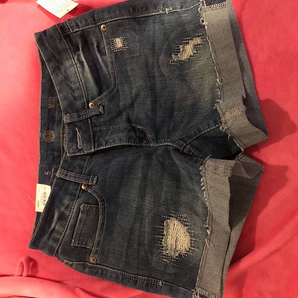 Denim shorts